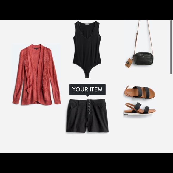 Violet & Roses High Waisted Button Shorts - Picture 3 of 4